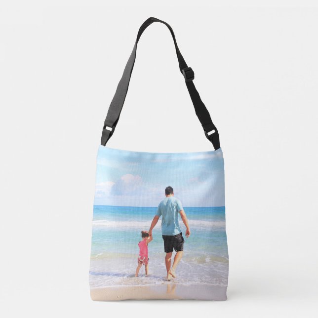 Ajustável Bolsa transversal com foto personalizada (Verso)