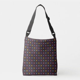 Ajustável Bolsa transversal com padrão de flor de oito pétal