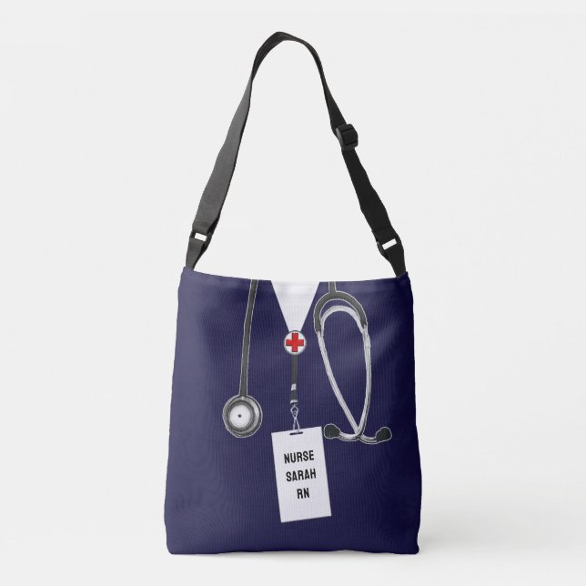 Ajustável Bolsa transversal com presente personalizado para  (Verso)