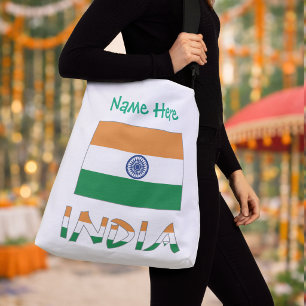 Ajustável Bolsa transversal da bandeira personalizada da Índ