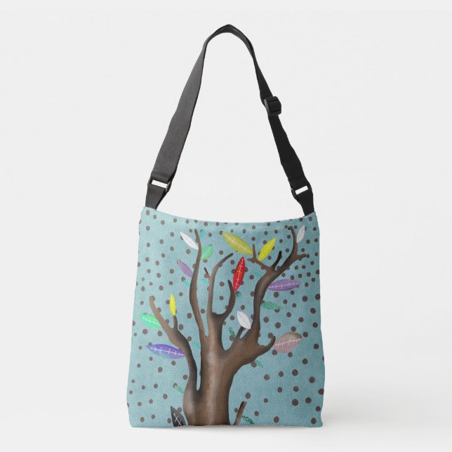 Ajustável Bolsa transversal de arte wearable Rupydetequila d (Frente)