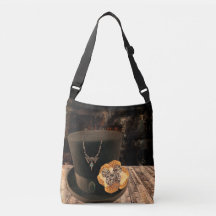 Bolsa transversal de cartola Steampunk