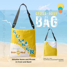 Ajustável Bolsa transversal de cores de praia Estado de Espí