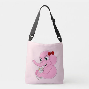 Ajustável Bolsa transversal de desenho animado de menina ele