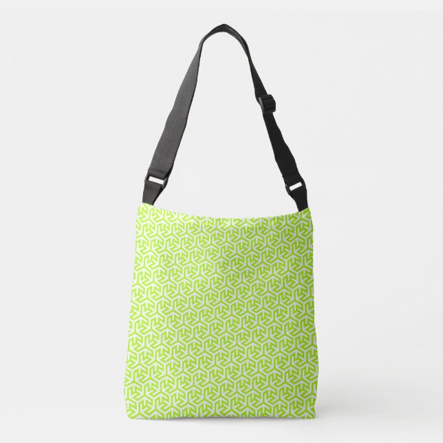 Ajustável Bolsa transversal de hexágonos entrelaçados (Frente)