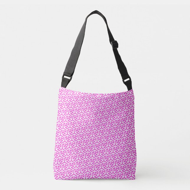 Ajustável Bolsa transversal de hexágonos entrelaçados (Frente)