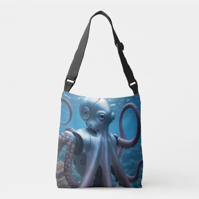 Ajustável Bolsa transversal de ombro Cyber Octopus (Frente)