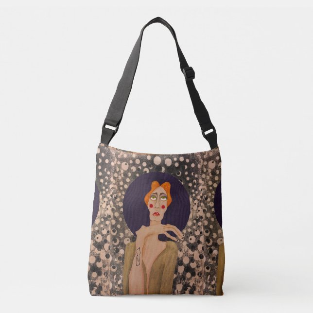 Ajustável Bolsa transversal "Deixe ir" (Frente)