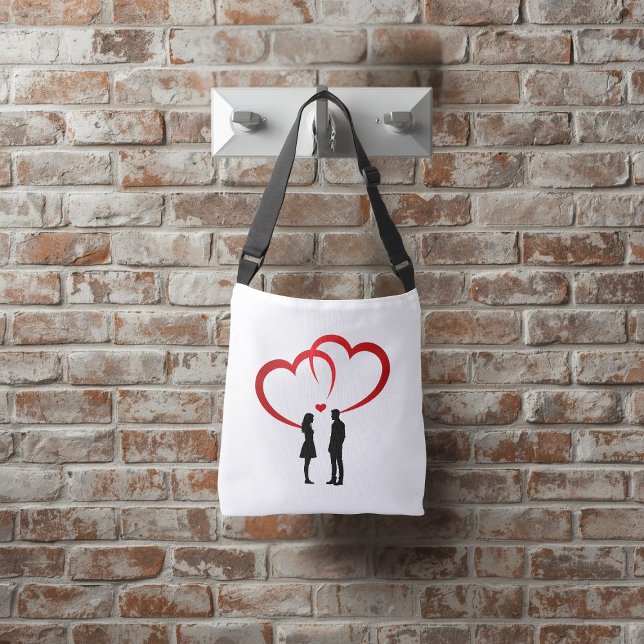 Ajustável Bolsa transversal Dois Amantes (Criador carregado)