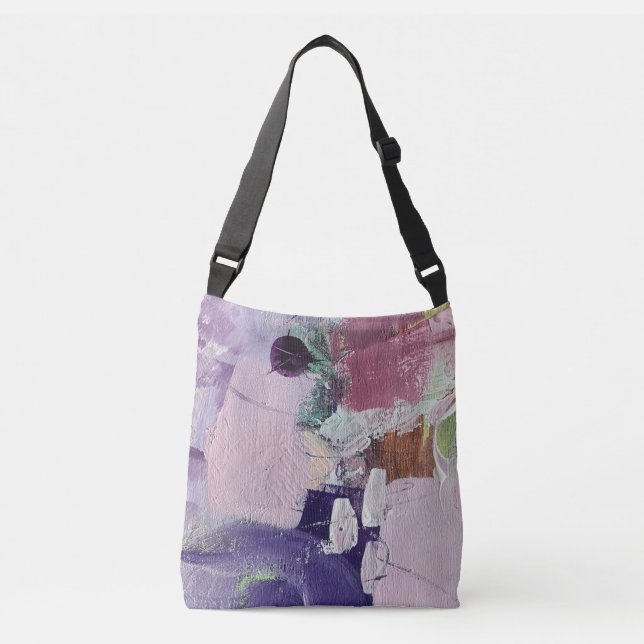 Ajustável Bolsa transversal em design de Marshmallow Rosa (Frente)