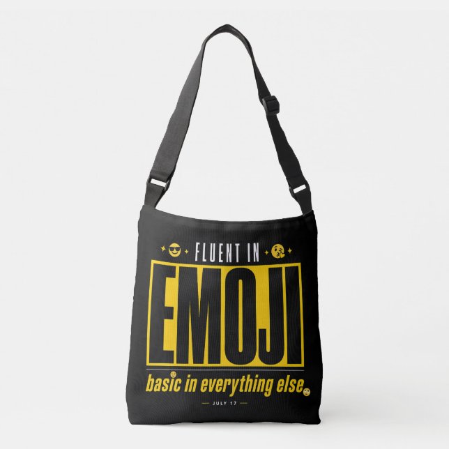 Ajustável Bolsa transversal engraçada em Emoji Fluente (Frente)
