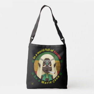Ajustável bolsa transversal engraçada "SEJA UMA MARIE-JANE"