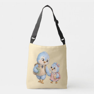 Ajustável Bolsa transversal Irmãos de Pássaro Fofo