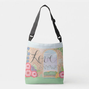 Ajustável Bolsa transversal Love Anyway