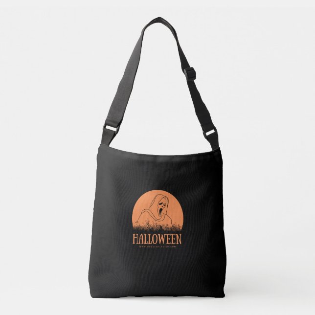 Ajustável Bolsa transversal Orange Ghostface Halloween (Frente)