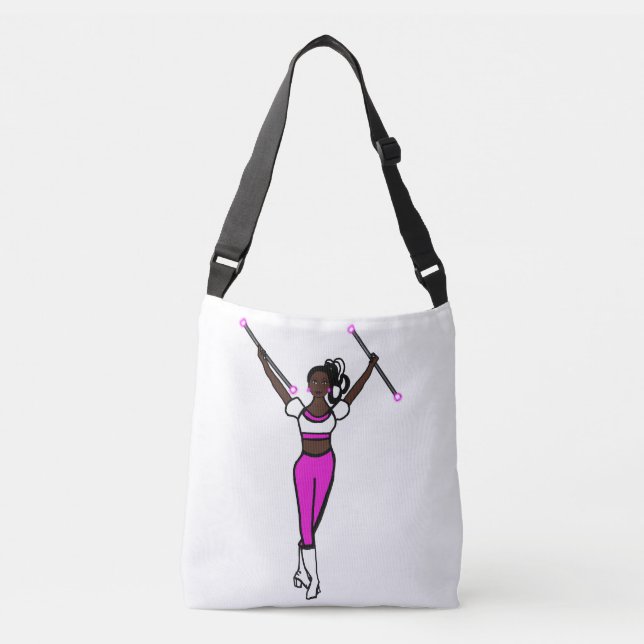 Ajustável Bolsa transversal Outubro Rosa (Frente)
