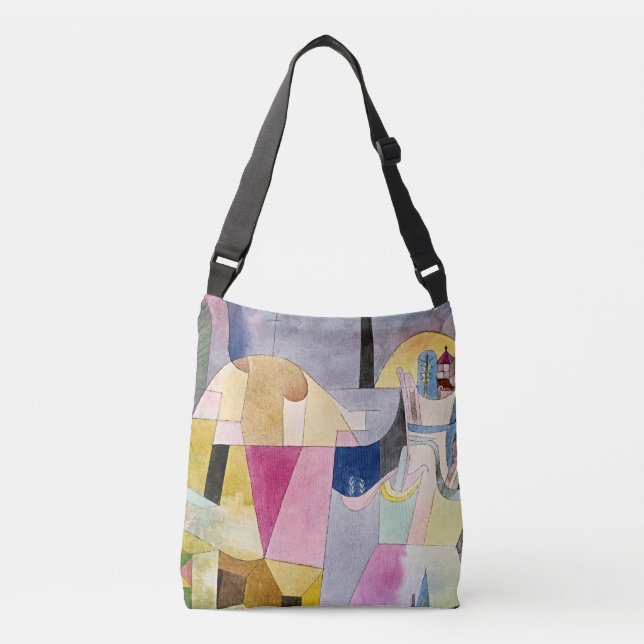 Ajustável Bolsa transversal Paul Klee Black Columns (Frente)