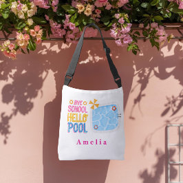 Ajustável Bolsa transversal personalizada Bye School Hello P