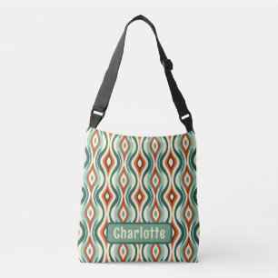 Ajustável Bolsa transversal personalizada com padrão de pavã