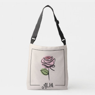 Ajustável Bolsa transversal Rose Art