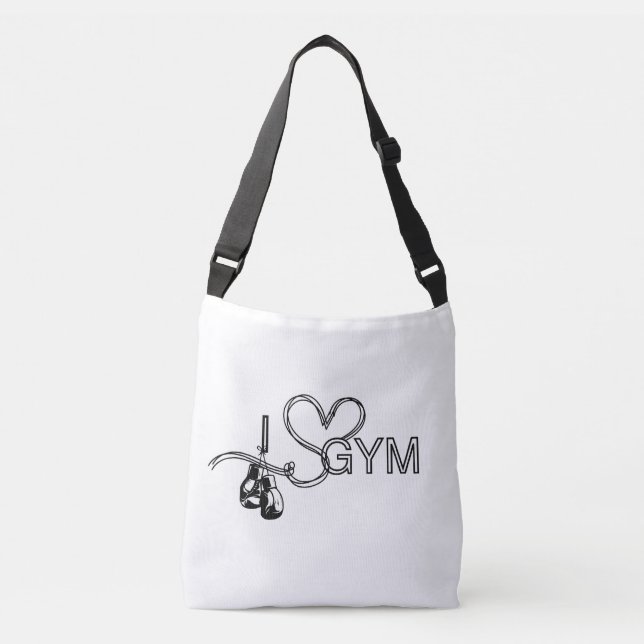 Ajustável Bolsa transversal Striking Heart Gym (Frente)