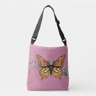 Ajustável Borboleta Monarca Rhinestone Design Bolsa Rag