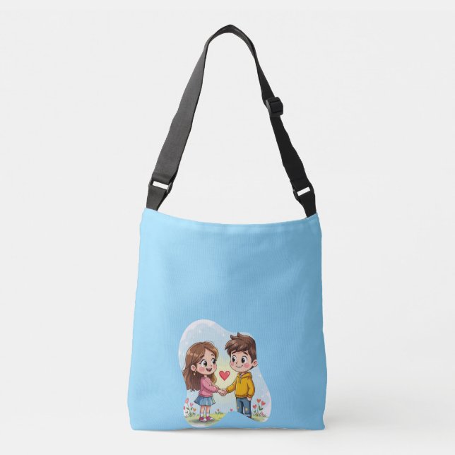 Ajustável Design de Coração Romântico Bolsa para Presente ou (Frente)