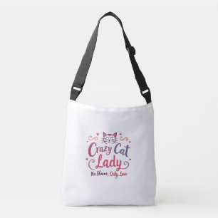 Ajustável Doida por Gatos – Sem Vergonha, Só Amor! Bolsa t