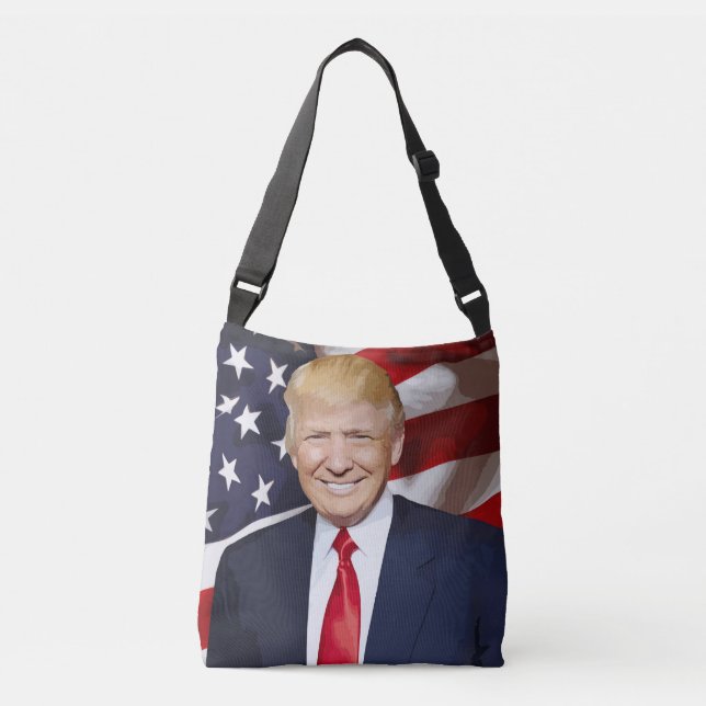AJUSTÁVEL DONALD TRUMP BOLSA PURSE CROSSBAG (Frente)