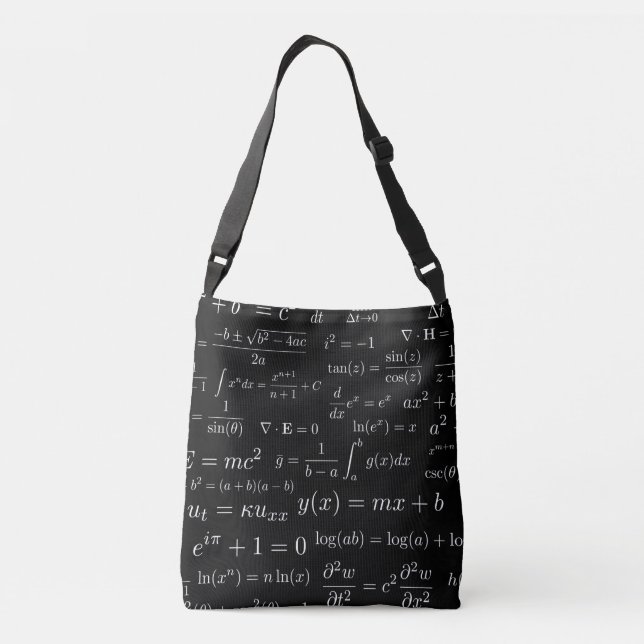 Ajustável Equações da bolsa mensageiro da matemática e da (Verso)
