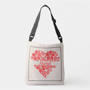 Ajustável Floral Love Heart Bolsa