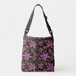 Ajustável Floral Pods Brown & Fuchsia em Bolsa preto