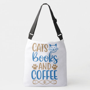 Ajustável Gatos, Livros e Bolsa de Café