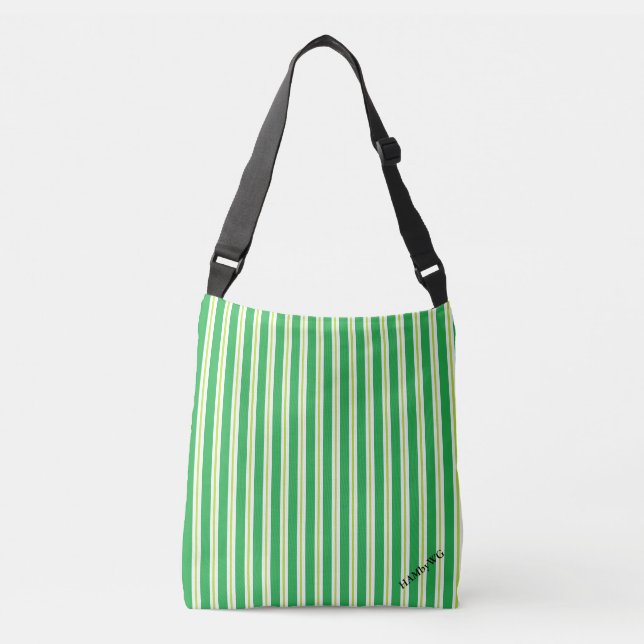 Ajustável HAMbyWG - Bolsa de ombro - Verde/Amar/Branc (Frente)