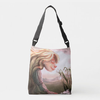 Ajustável Ilustração da Menina do Galanto da Primavera Bolsa