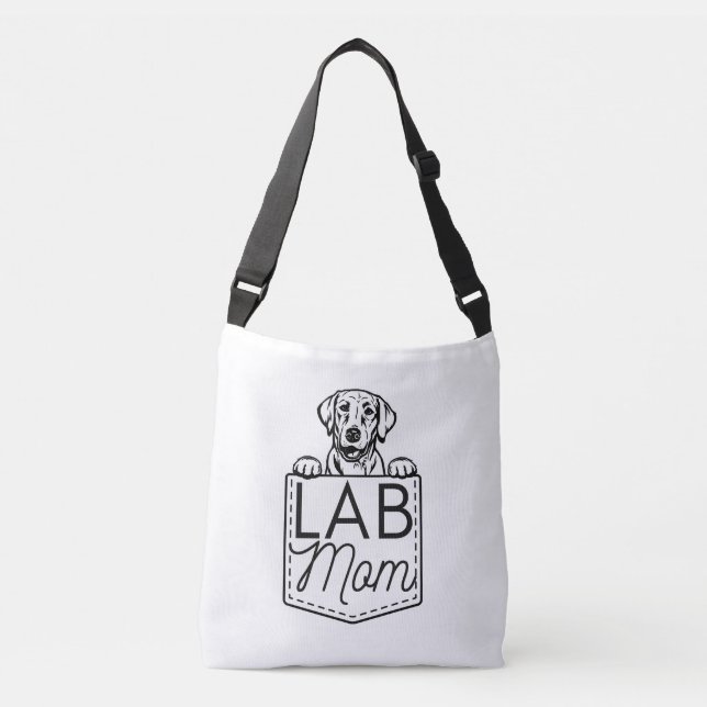 Ajustável "Mãe de laboratório" Bolsa de Corpo Cruzado Peek-a (Frente)
