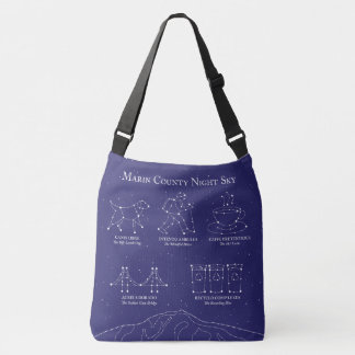 Ajustável Marin County Night Sky Grande Bolsa transversal Az