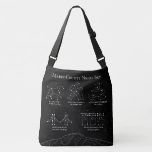 Ajustável Marin County Night Sky Grande Bolsa transversal Pr