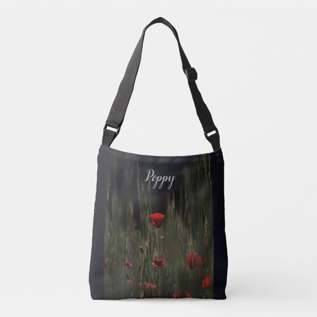 Ajustável Molody Red Poppy, Bolsa Cross Bag (Frente)