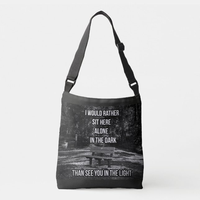 Ajustável Na Bolsa de citação escura (Frente)