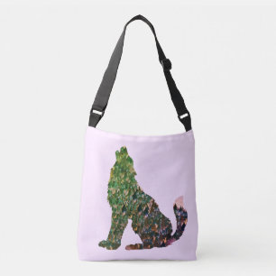 Ajustável O bolsa da arte do lobo