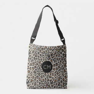 Ajustável O bolsa do monograma da faísca do leopardo