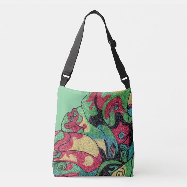Ajustável O bolsa submarino. Cores undulating desvanecidas! (Frente)
