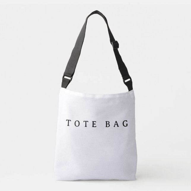 Ajustável personalizar Bolsa de Compras transversal simples  (Frente)