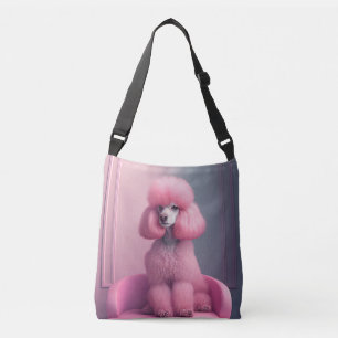 Ajustável Saco de bolsa da bolsa de Poodle Rosa