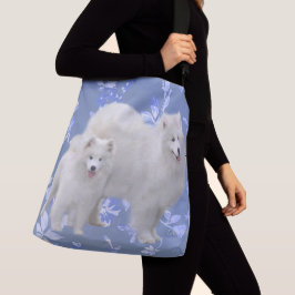 Ajustável Samoyed por todo o lado no bolsa do impressão -