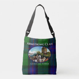 Ajustável Scottish Armstrong Clan Tartan & Castle Bolsa