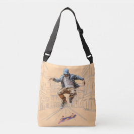 Ajustável Street Skateboarder Bolsa Crossbody Bag