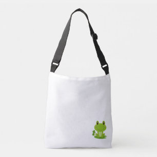 Ajustável Um gráfico sapo giro em uma bolsa de tote.