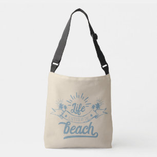 Ajustável Vida Melhor na Bolsa de Praia Cruzada